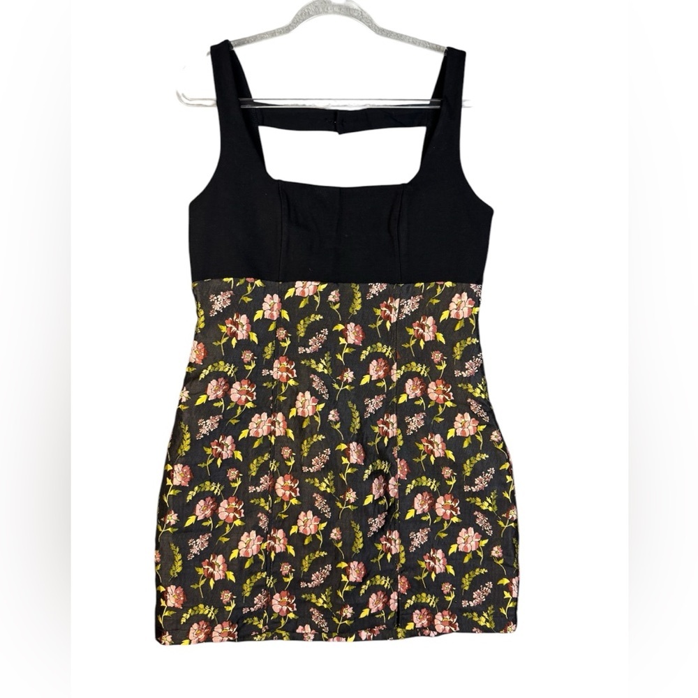 Maeve Anthropologie square neck brocade dress NWT size 14 - Picture 3 of 12